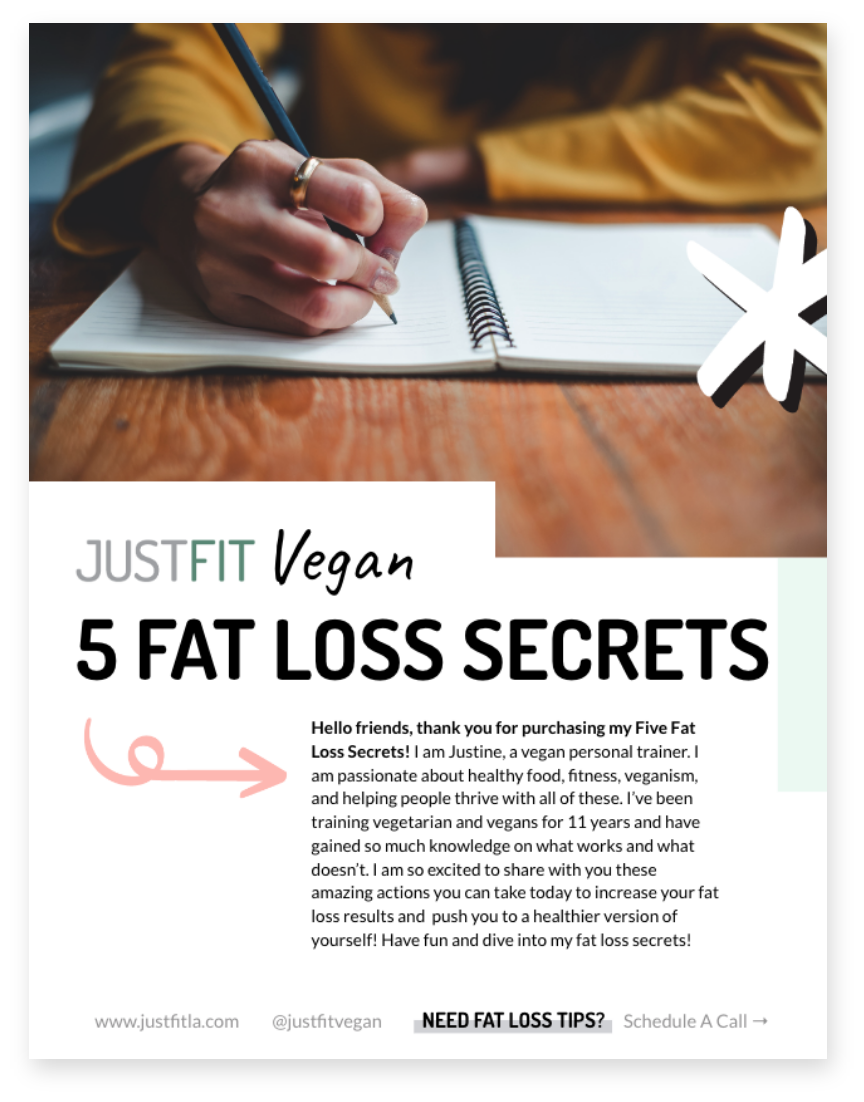 JustFit 5 Fat Loss Secrets cover