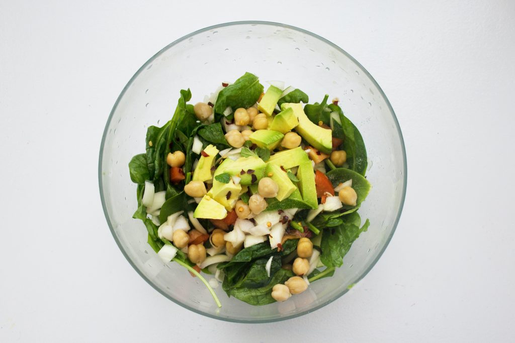 plant protein beans salad
