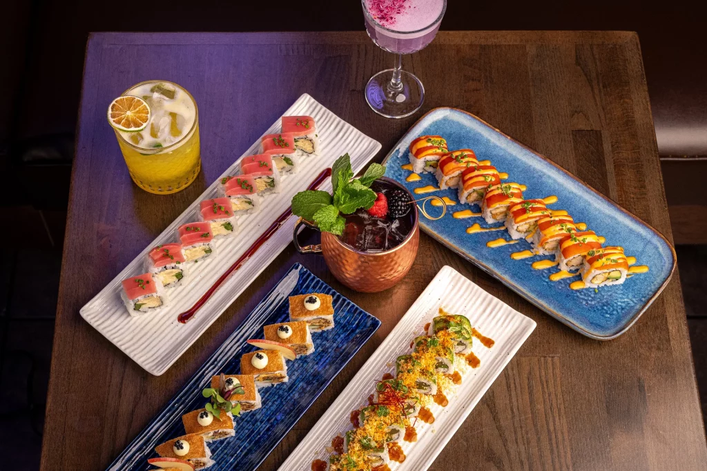 Nori Sushi- vegan sushi restaurant Healthy Vegan Weekend Guide to Austin 
